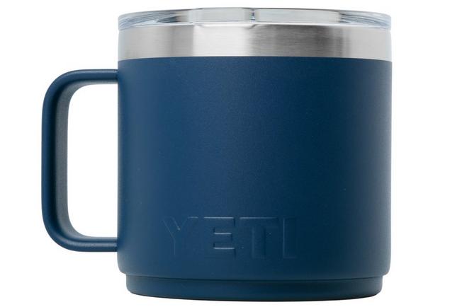 Imagen para Yeti Rambler Stackable Mug 2.0 14oz Mag Slider Lid, Navy Blue, taza apilable con tapa, 414 ml