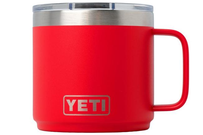 Afbeelding voor Yeti Rambler Stackable Mug 2.0 14oz Mag Slider Lid, Rescue Red, stapelbare thermosmok met deksel, 414 ml