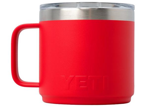 Afbeelding voor Yeti Rambler Stackable Mug 2.0 14oz Mag Slider Lid, Rescue Red, stapelbare thermosmok met deksel, 414 ml