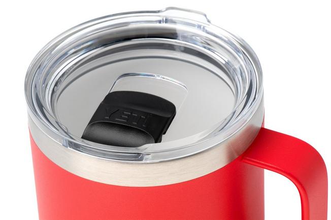 Afbeelding voor Yeti Rambler Stackable Mug 2.0 14oz Mag Slider Lid, Rescue Red, stapelbare thermosmok met deksel, 414 ml