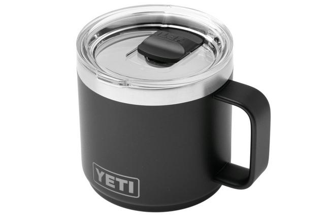 Imagen para Yeti Rambler Stackable Mug 2.0 14oz Mag Slider Lid, Black, taza apilable con tapa, 414 ml