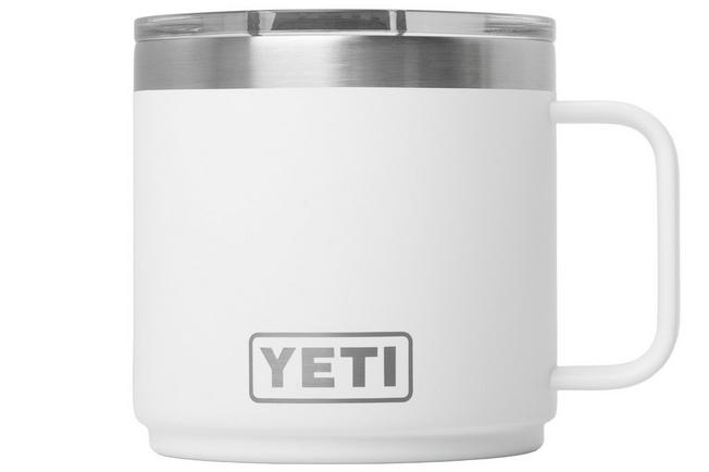 Imagen para Yeti Rambler Stackable Mug 2.0 14oz Mag Slider Lid, White, taza apilable con tapa, 414 ml