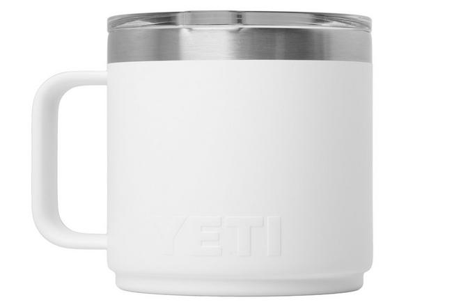 Imagen para Yeti Rambler Stackable Mug 2.0 14oz Mag Slider Lid, White, taza apilable con tapa, 414 ml