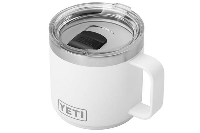Imagen para Yeti Rambler Stackable Mug 2.0 14oz Mag Slider Lid, White, taza apilable con tapa, 414 ml