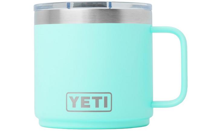 Afbeelding voor Yeti Rambler Stackable Mug 2.0 14oz Mag Slider Lid, Seafoam, stapelbare thermosmok met deksel, 414 ml