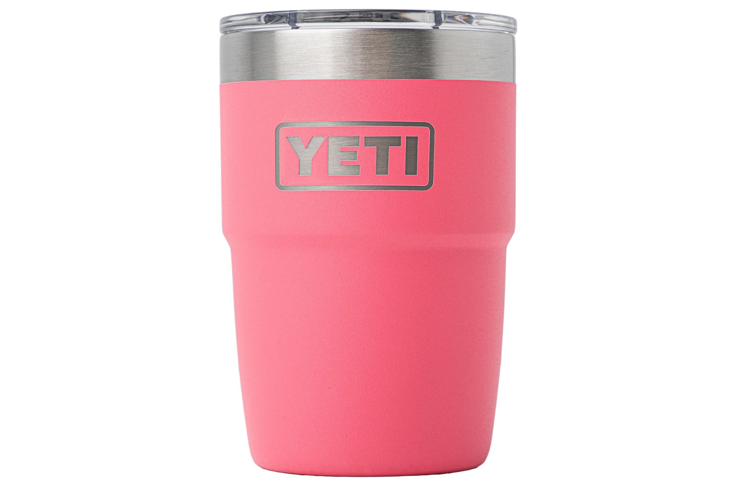 Yeti Rambler Stackable Cup 8oz Mag Slider Lid, Tropical Pink, stackable ...
