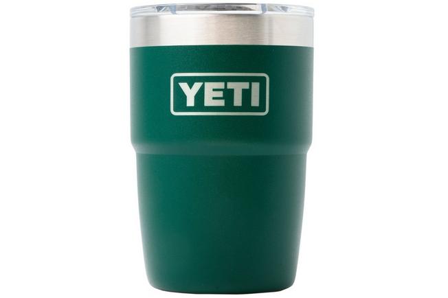 Afbeelding voor Yeti Rambler Stackable Cup 8oz Mag Slider Lid, Black Forest Green, stapelbare thermosbeker met deksel, 237 ml