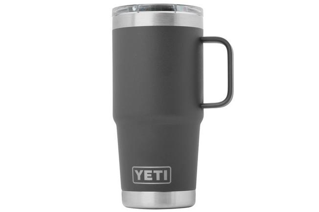 Bild für Yeti Rambler Travel Mug 20oz Stronghold Lid, Charcoal Grey, Thermo Reisebecher mit Deckel, 591 ml