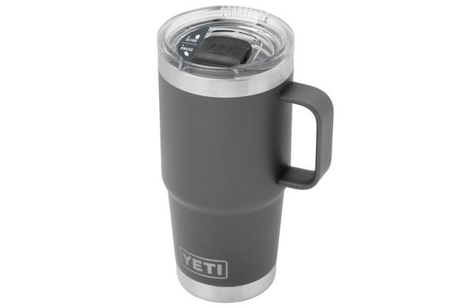 Bild für Yeti Rambler Travel Mug 20oz Stronghold Lid, Charcoal Grey, Thermo Reisebecher mit Deckel, 591 ml
