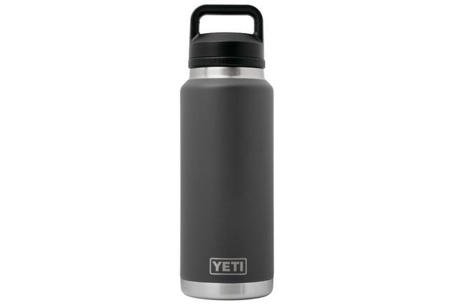 Afbeelding voor Yeti Rambler Bottle 36oz Chug Cap, Charcoal Grey, thermosfles met drinkdop, 1L