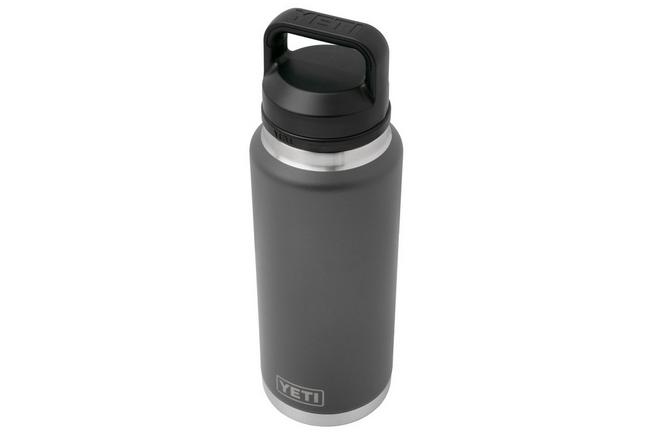 Afbeelding voor Yeti Rambler Bottle 36oz Chug Cap, Charcoal Grey, thermosfles met drinkdop, 1L