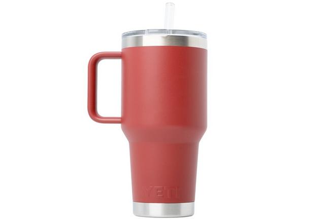 Afbeelding voor Yeti Rambler Straw Mug 35oz Straw Lid, Stag Red, thermosmok met deksel en rietje, 1L