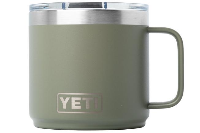 Afbeelding voor Yeti Rambler Stackable Mug 2.0 14oz Mag Slider Lid, Pampa Green, stapelbare thermosmok met deksel, 414 ml