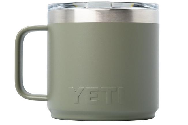 Afbeelding voor Yeti Rambler Stackable Mug 2.0 14oz Mag Slider Lid, Pampa Green, stapelbare thermosmok met deksel, 414 ml