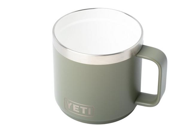Afbeelding voor Yeti Rambler Stackable Mug 2.0 14oz Mag Slider Lid, Pampa Green, stapelbare thermosmok met deksel, 414 ml