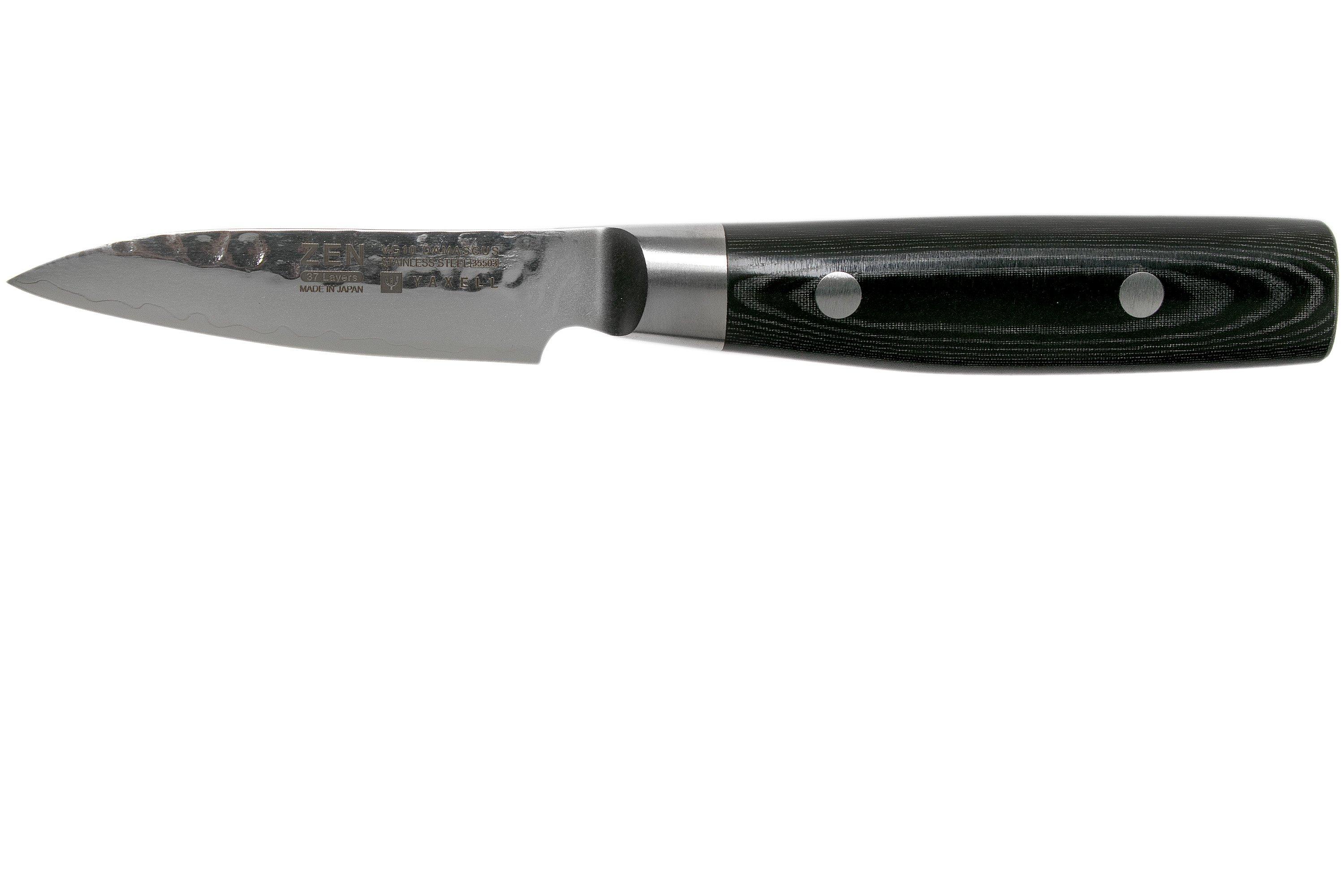 Yaxell Zen Kochmesser 21 Cm – Damaststahl, VG10 Kernen, Leinenmicarta-Griff