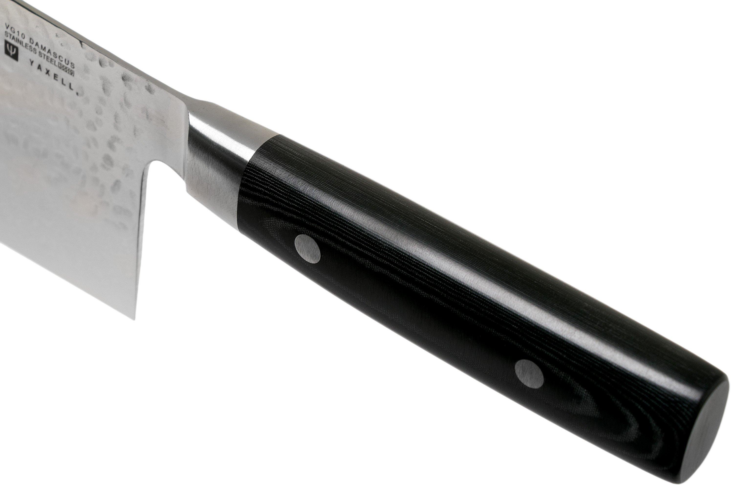 Yaxell Zen Kochmesser 21 Cm – Damaststahl, VG10 Kernen, Leinenmicarta-Griff