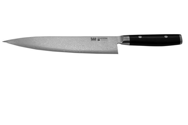 Yaxell Ran 36011 coltello da prosciutto con fossette 23 cm