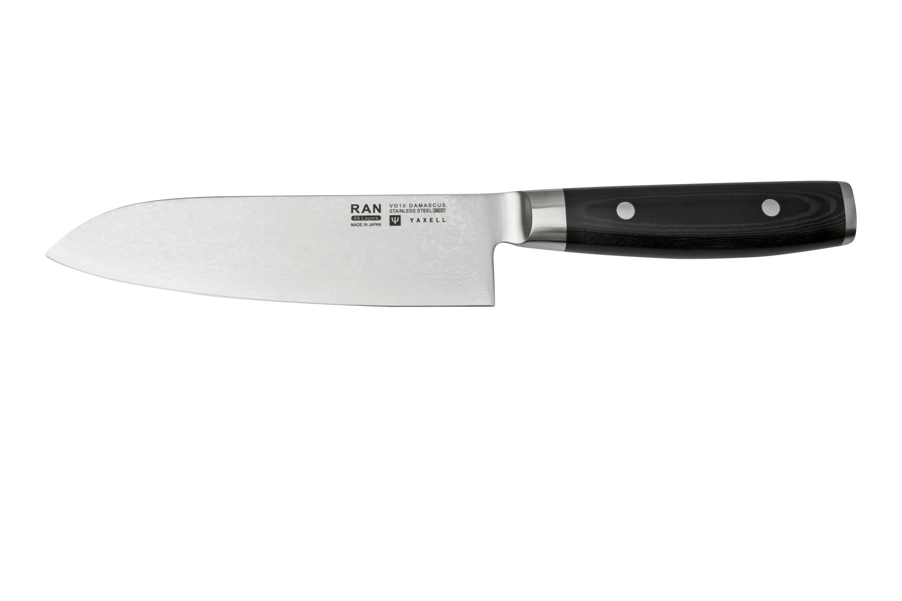 Yaxell Ran 36056, 3piece knife set santoku 16.5 cm, universal knife 12