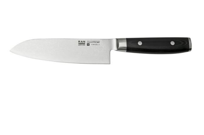 Yaxell Ran 36057, set de couteaux 2 pièces, couteau santoku 16,5 cm et  aiguiseur à couteaux