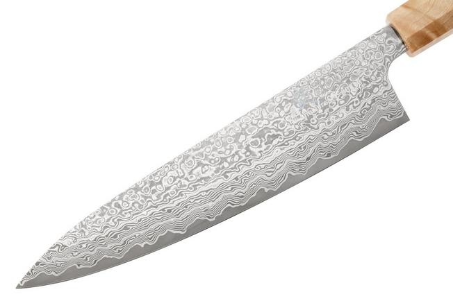 Bild für Yaxell Sazanami 37092, 95th Anniversary Limited Edition, SG2 Damascus, Octagonal Curly Maple, 2-teiliges Messerset
