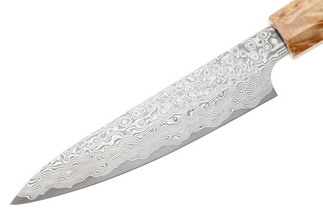 Bild für Yaxell Sazanami 37092, 95th Anniversary Limited Edition, SG2 Damascus, Octagonal Curly Maple, 2-teiliges Messerset