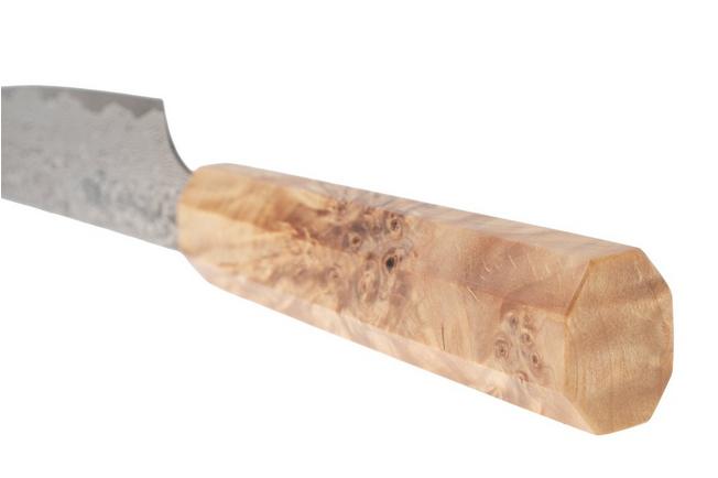 Bild für Yaxell Sazanami 37092, 95th Anniversary Limited Edition, SG2 Damascus, Octagonal Curly Maple, 2-teiliges Messerset