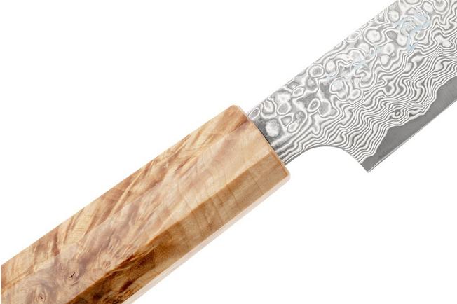 Bild für Yaxell Sazanami 37092, 95th Anniversary Limited Edition, SG2 Damascus, Octagonal Curly Maple, 2-teiliges Messerset