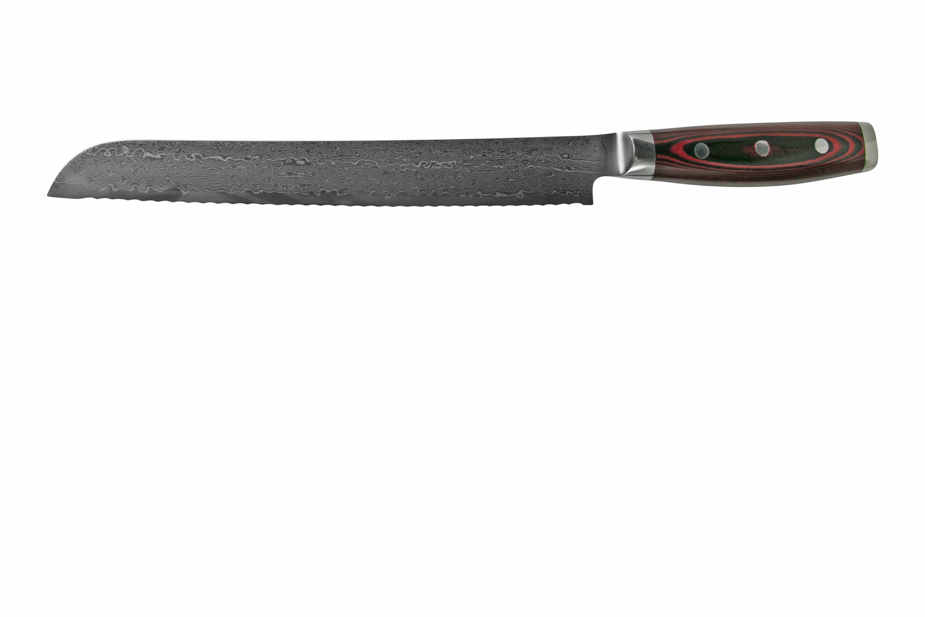 Yaxell Super Gou 37108 bread knife 161layer damascus steel, 23 cm