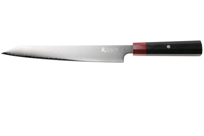 Afbeelding voor Yaxell Rei YL37439, 69-laags damaststaal, VG10, DLC coating, sujihiki, 23 cm