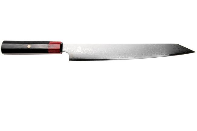 Afbeelding voor Yaxell Rei YL37439, 69-laags damaststaal, VG10, DLC coating, sujihiki, 23 cm