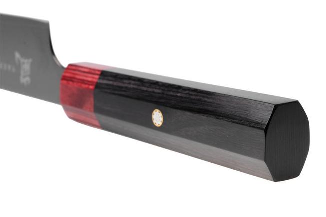 Afbeelding voor Yaxell Rei YL37439, 69-laags damaststaal, VG10, DLC coating, sujihiki, 23 cm