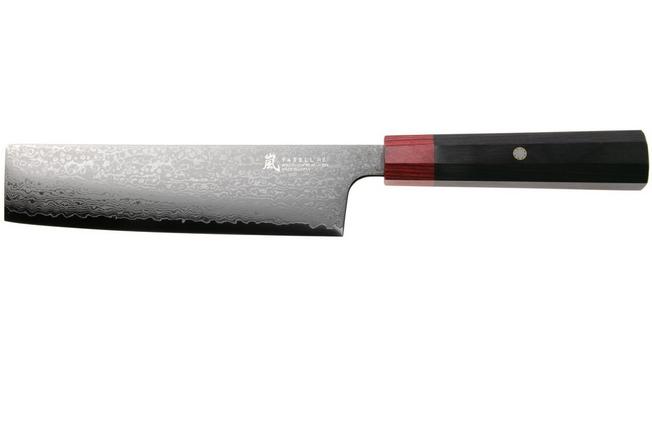 Afbeelding voor Yaxell Rei YL37444, 69-laags damaststaal, VG10, DLC coating, nakiri, 16.5 cm