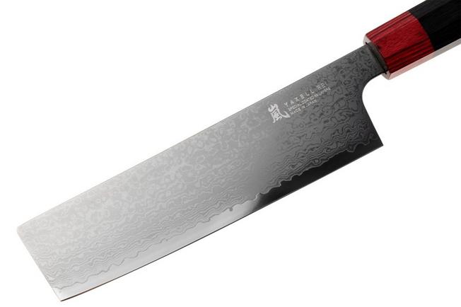 Afbeelding voor Yaxell Rei YL37444, 69-laags damaststaal, VG10, DLC coating, nakiri, 16.5 cm
