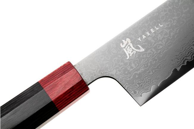 Afbeelding voor Yaxell Rei YL37444, 69-laags damaststaal, VG10, DLC coating, nakiri, 16.5 cm