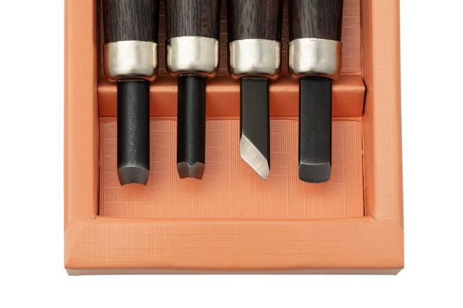 BeaverCraft Spoon Carving Set of 4 S19 Book, wood carving set with