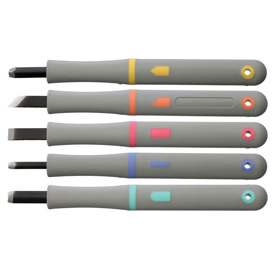 Yoshiharu MRG5 Maruichi Japanese wood carving knives, set of 5