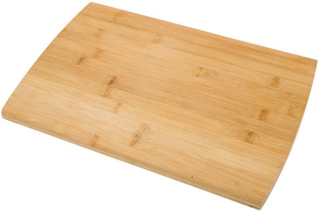 Tabla para cortar el pan con rejilla y de madera de bambú.