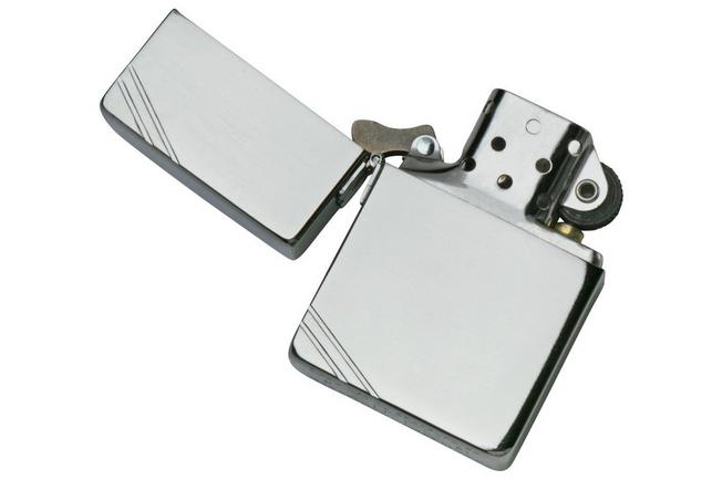 Zippo 1935 Replica with slashes 60001577 silver, lighter