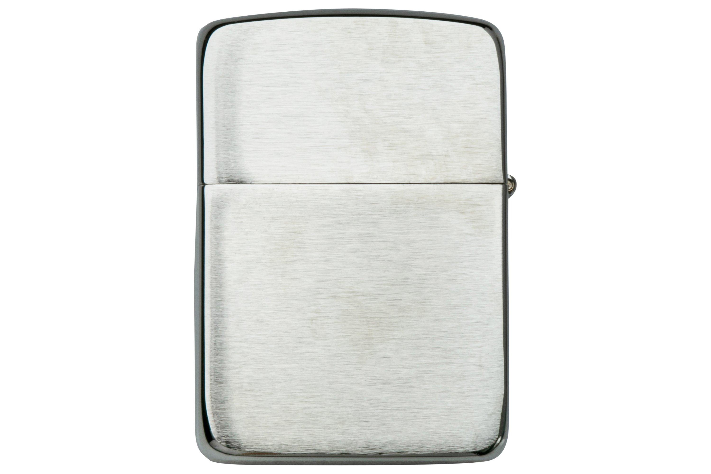 Zippo, Accendino, Motivo: Fori di Proiettile, con stoppino di Ricambio,  Collection 2015, Cromo Spazzolato, Argento (Edelstahloptik) : :  Casa e cucina