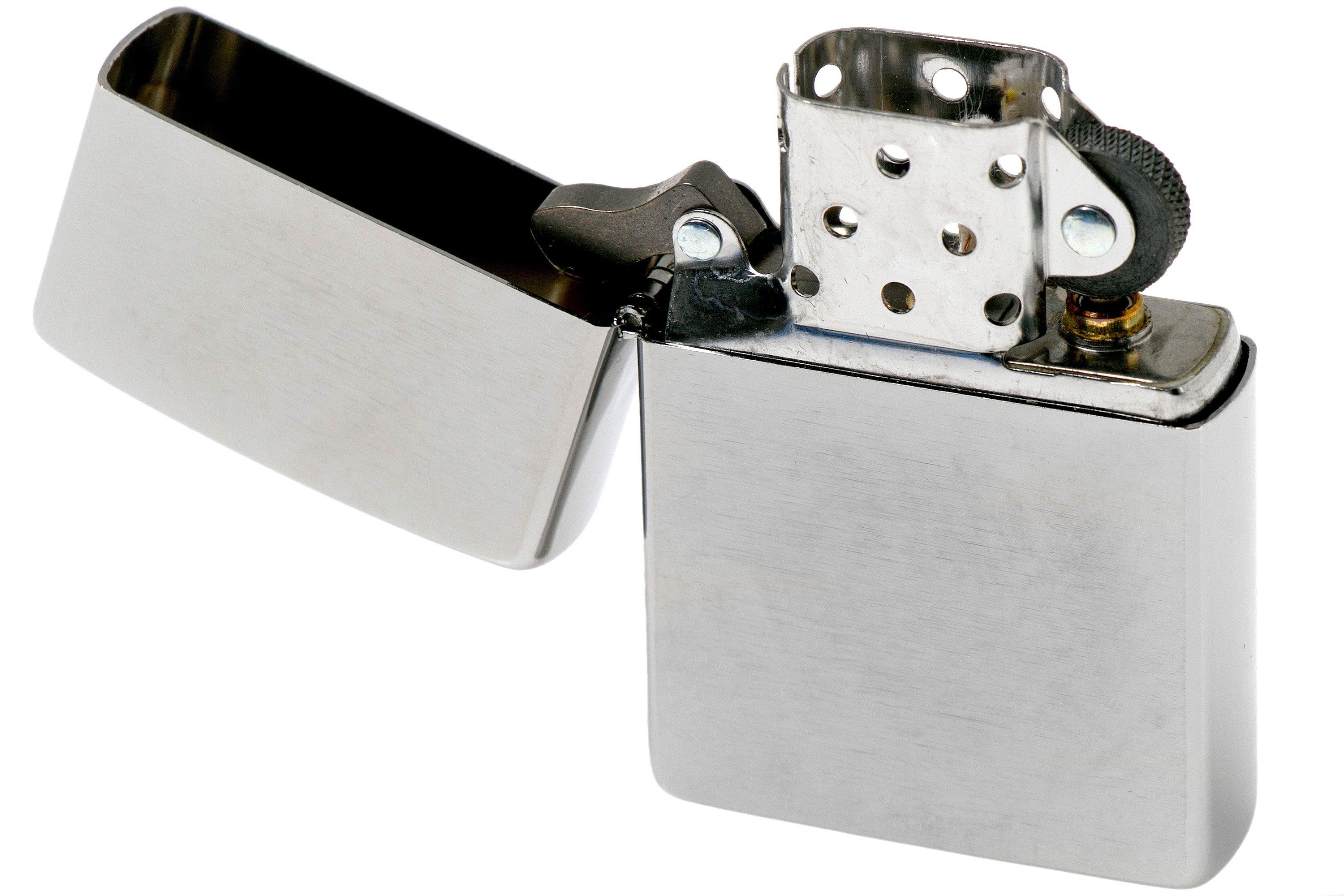 Zippo Classic 200-017296, Brushed Chrome, briquet  Achetez à prix  avantageux chez knivesandtools.be