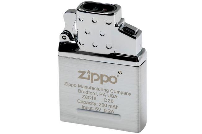 Accendino Zippo® Inserto Elettrico ad Arco 65828, Accendino Antivento  Ricaricabile Zippo, Realizzato in Metallo con