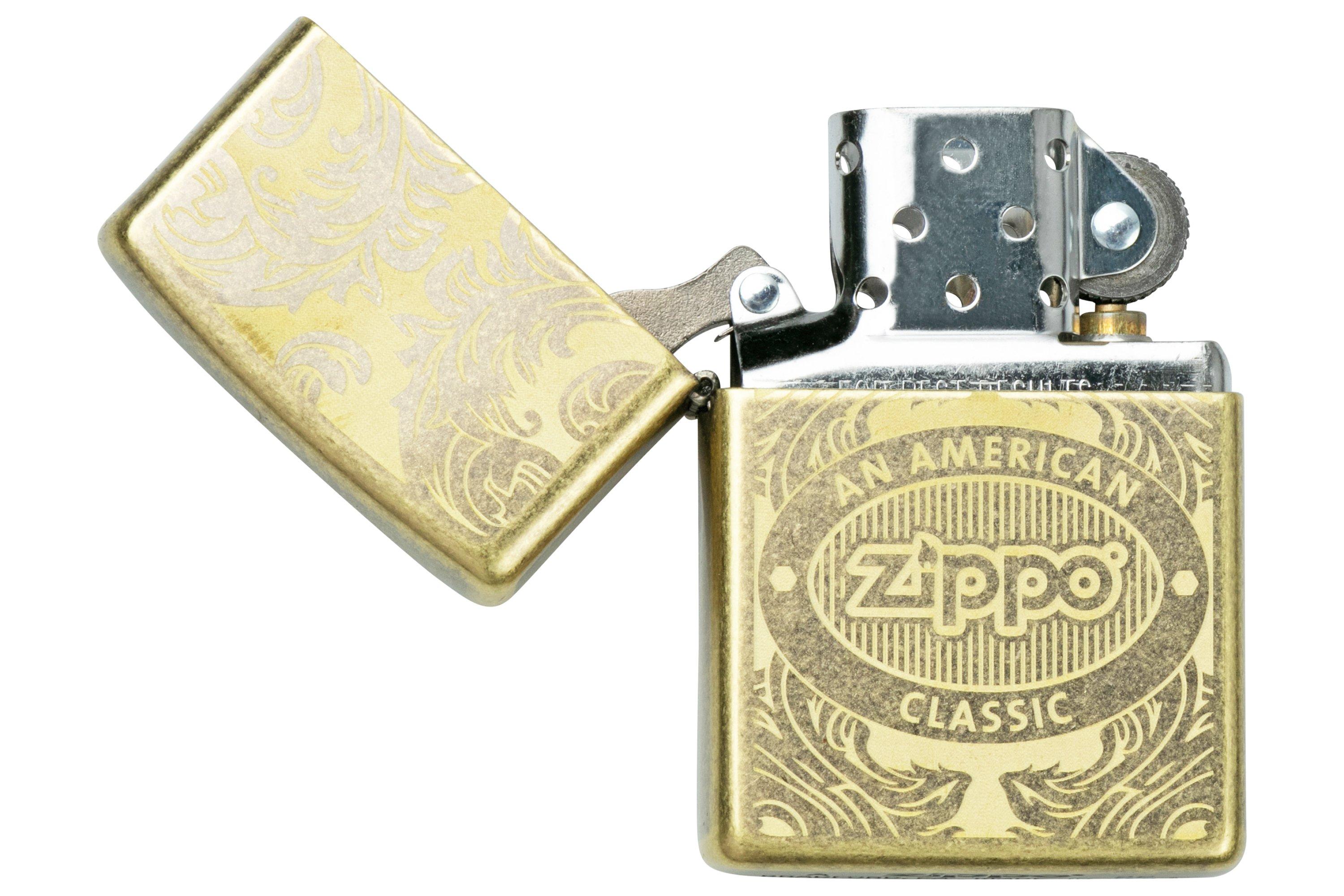 Zippo Scroll 60004034 gold, lighter | Advantageously shopping at ...