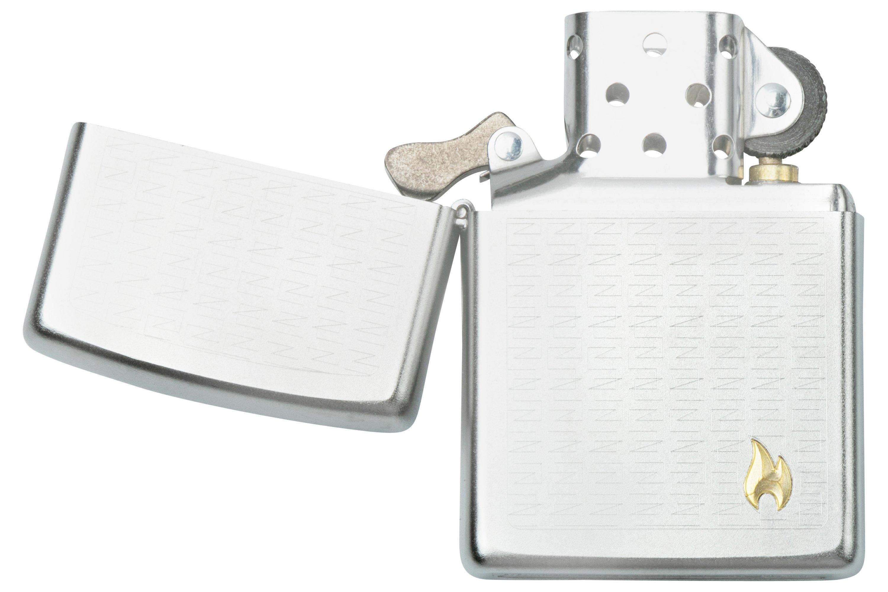 Zippo Classic 200-017296, Brushed Chrome, briquet  Achetez à prix  avantageux chez knivesandtools.be