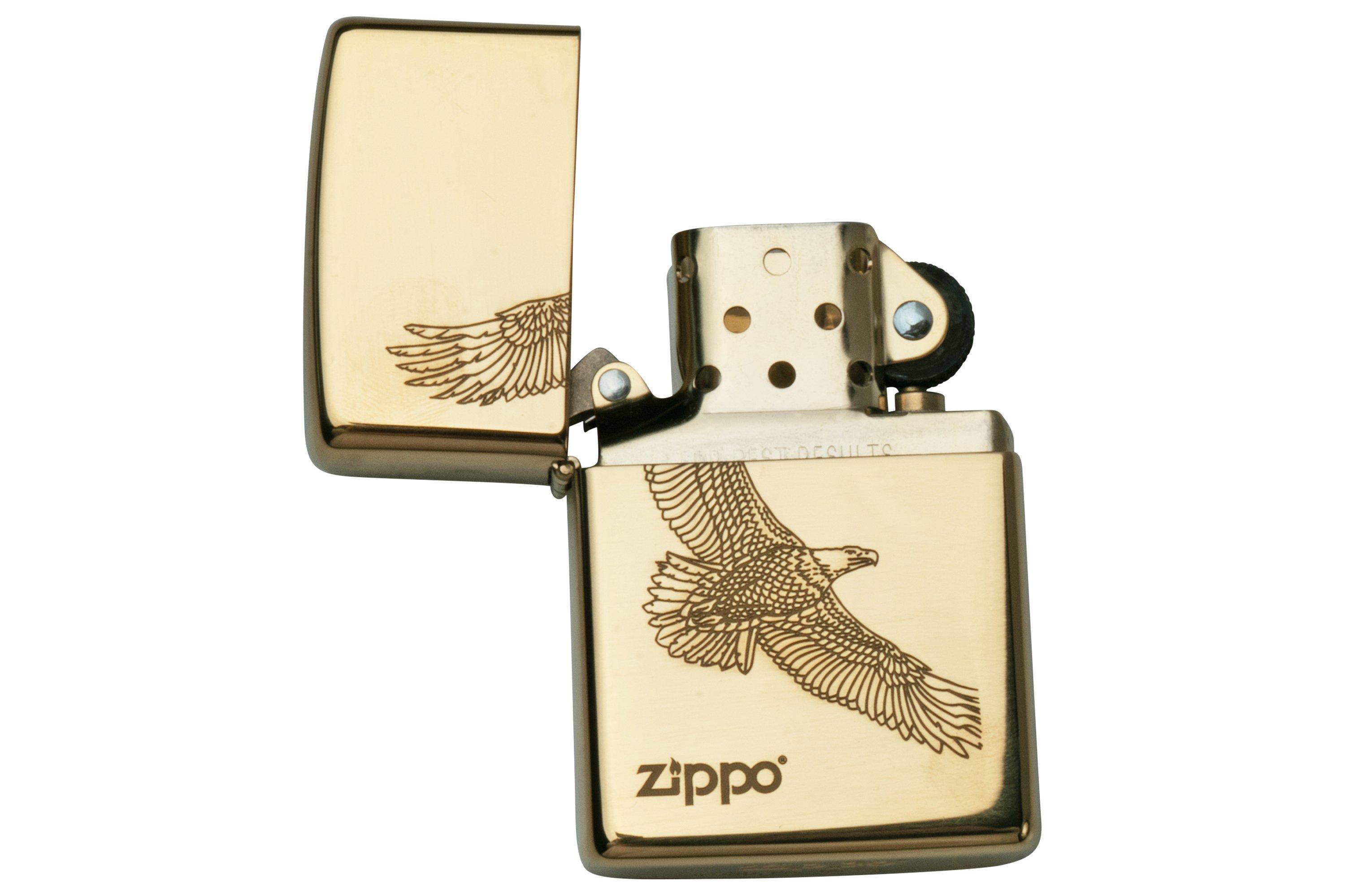 Zippo Briquet couleur Laiton Arbre de vie gravé - Chalumeau / allume gaz -  Achat & prix