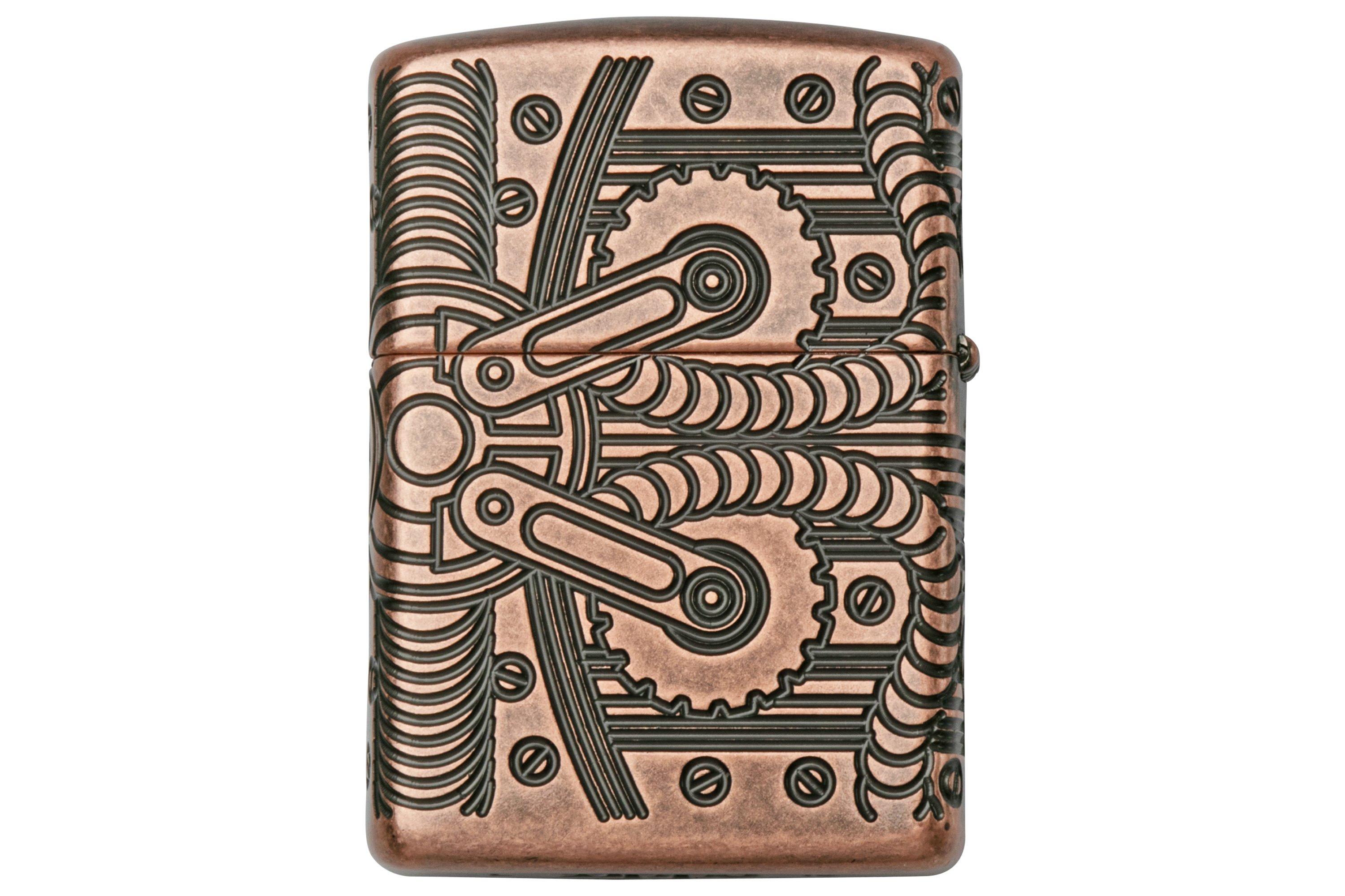 Briquet Zippo 162 Armor Copper – Cuivre Vieilli, Style Vintage, Usage Quotidien