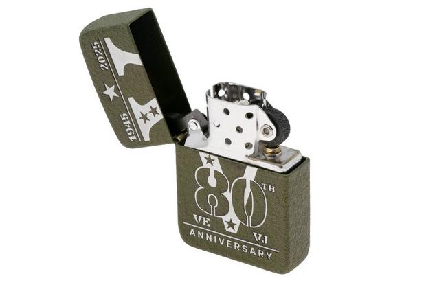 Afbeelding voor Zippo Victory 80th Anniversary 46949 Green Crackle, aansteker
