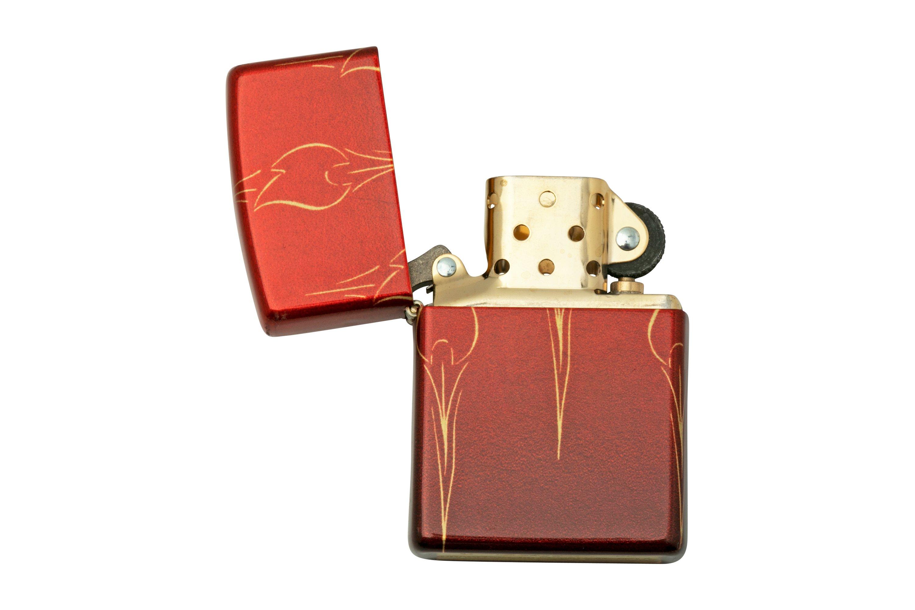Zippo Scroll Ottone Zaffiro 60001112 Accendino Originale - Confezione Regalo - Garanzia A Vita