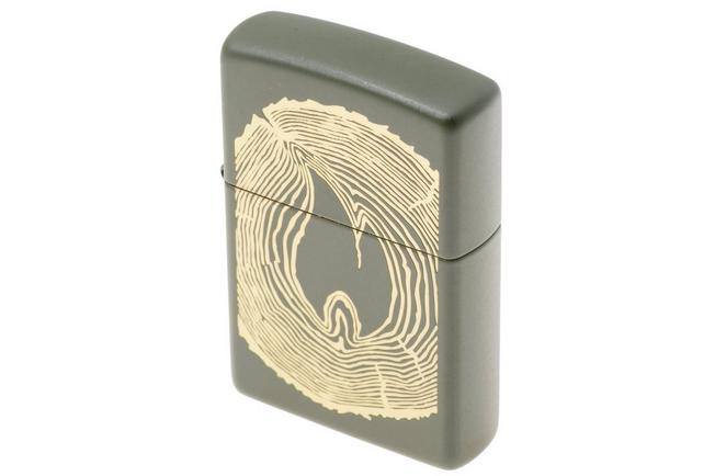 Afbeelding voor Zippo Wood Ring Design Matte 48959-000002, aansteker