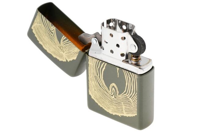 Afbeelding voor Zippo Wood Ring Design Matte 48959-000002, aansteker